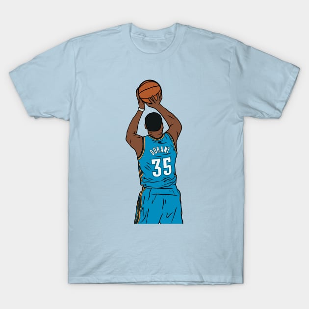 Kevin Durant Jumpshot T-Shirt by rattraptees